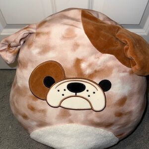 Squishmallows Brock Brown and Cream Bulldog Plush
